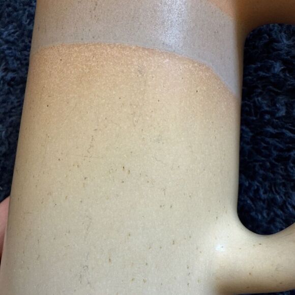 Vintage Rodolfo Padilla Signed Drip Glaze Tall Narrow Ceramic Mugs - Set of 2 - Picture 9 of 11